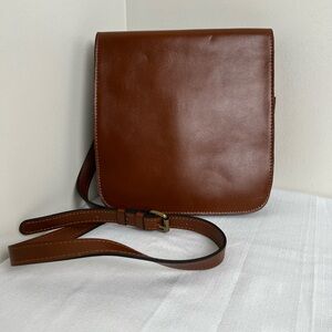 NWOT Patricia Nash Brown Leather Crossbody Bag